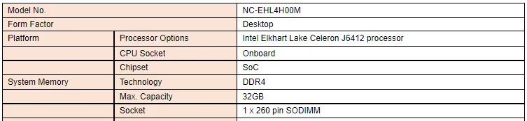 Industrial PC Desktop Network Appliance with Intel ElkhartLake Celeron J6412 Processor PCIe X4 SATA and Mini PCIe slot  and HDMI